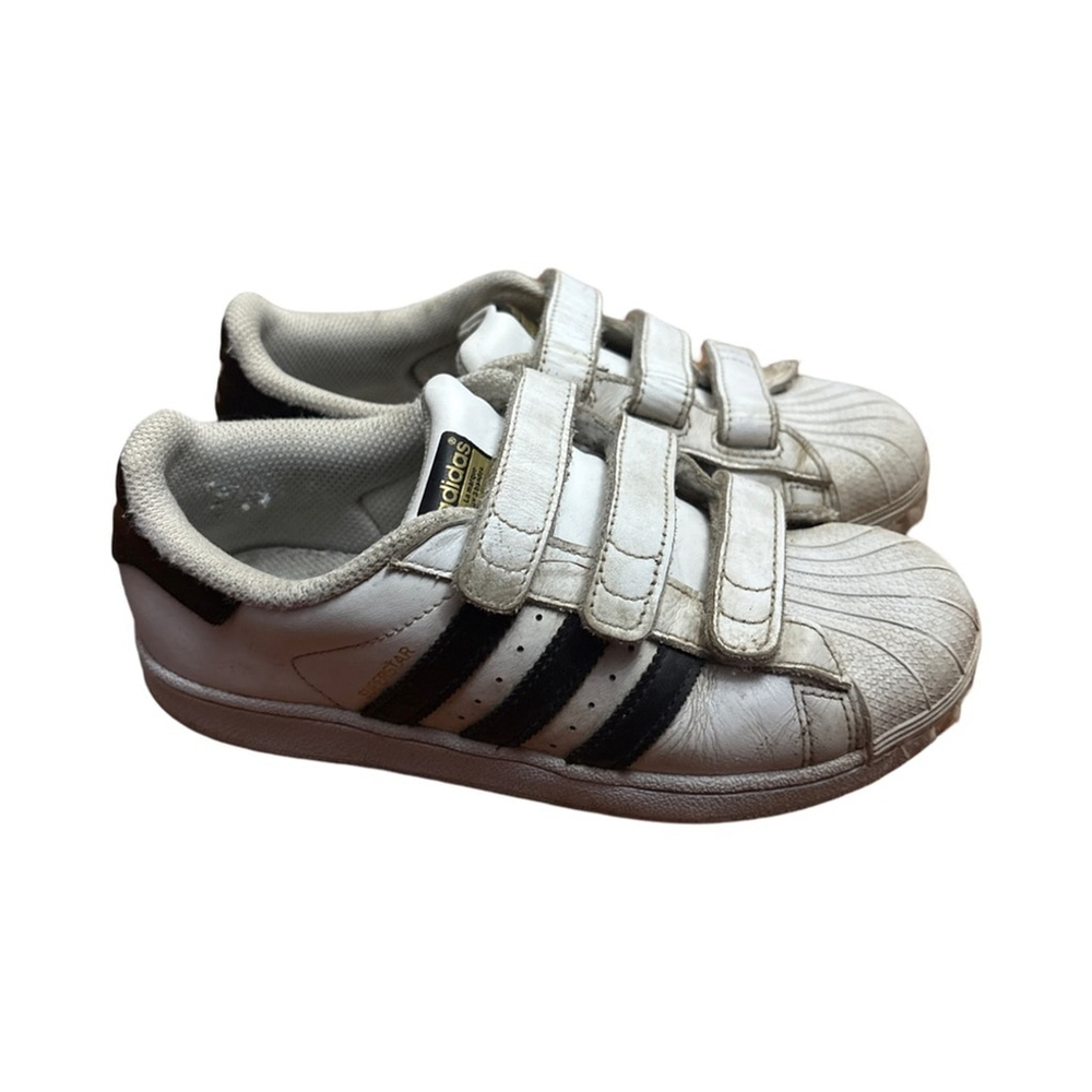 adidas Originals Unisex-Child Superstar Velcro strap Shoes - size 3